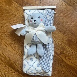 Laura Ashley Blue and White Baby Gift Set